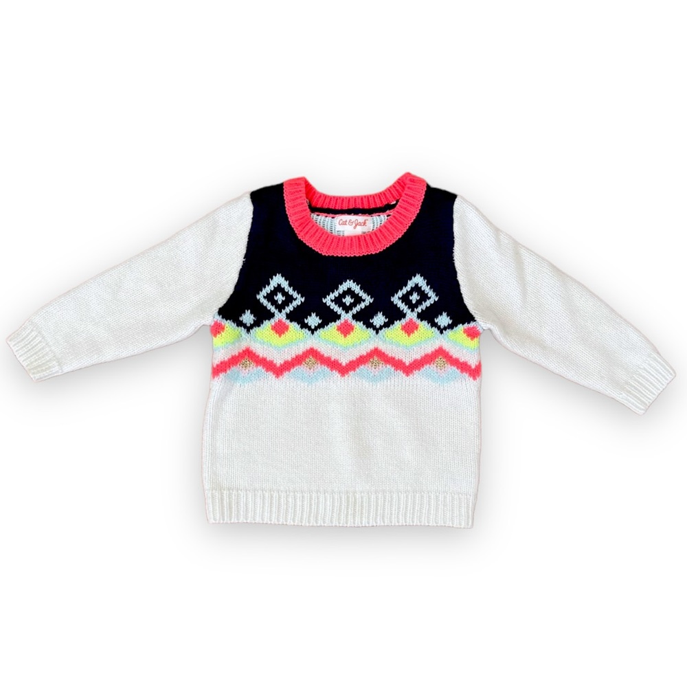 Cat & Jack | Baby Girl’s Acrylic Knit Sweater | size 12M